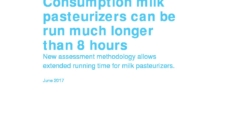 消费牛奶巴氏杀菌机可以运行超过8小时